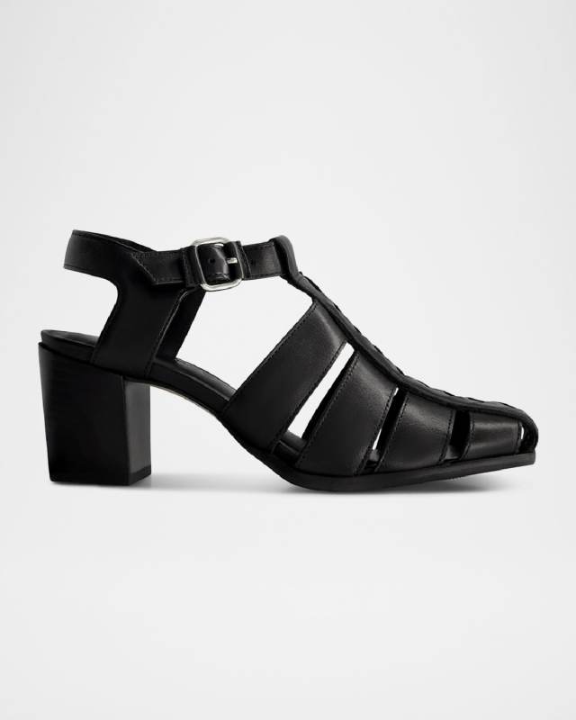 Belmont Leather Heeled Fisherman Sandals